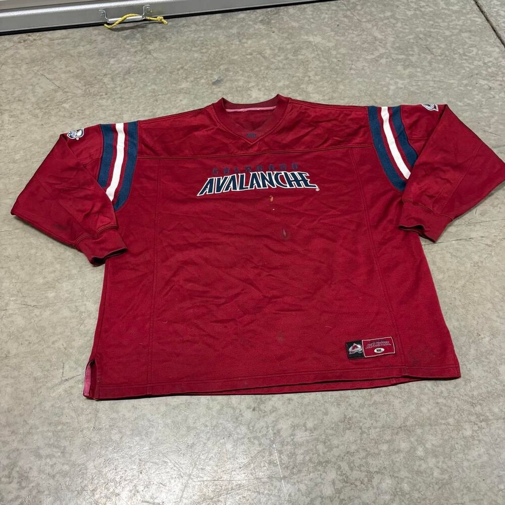 Nhl Men's Burgundy and Red Top